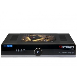OCTAGON SF8008 4K UHD Linux Enigma 2 2160p H.265 HEVC Dual Wifi Multi-Stream DVB-S2X & DVB-C/T2 Combo Receiver